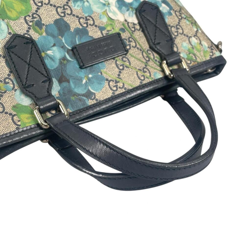 GUCCI GG Blooms 429019 Floral/Botanical Handbag, Canvas, Beige, Women's - Picture 5 of 15